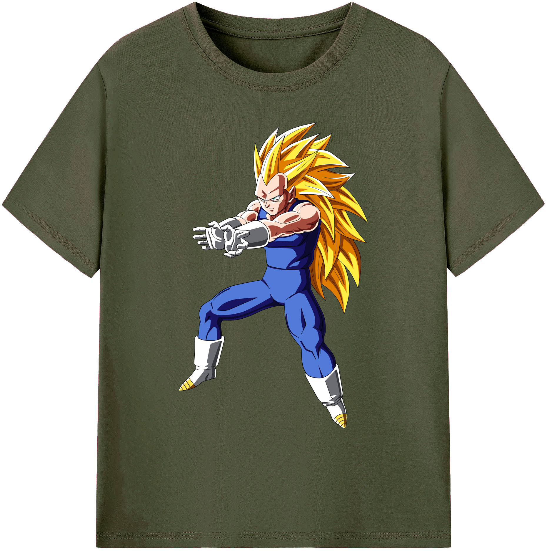 （画像用） ドラゴンボール ベジータ四世（Bejīta Yonsei）DRAGON BALL Vegeta IV 綿100％ メンズ半袖Tシャツ｜肌触りやわらか＆通気性